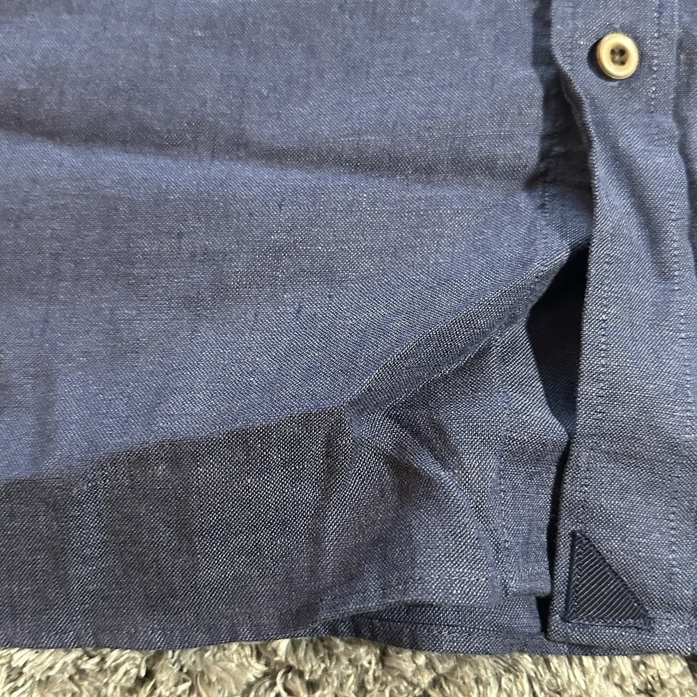 UNTUCKit Men's Long Sleeve Navy Blue Collared Button Down Shirt Size 3XL - Picture 6 of 11